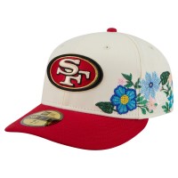 Бейсболка San Francisco 49ers New Era Cream/Scarlet Tonal Floral 59FIFTY