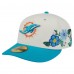 Бейсболка Miami Dolphins New Era Cream/Aqua Tonal Floral 59FIFTY
