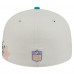 Бейсболка Miami Dolphins New Era Cream/Aqua Tonal Floral 59FIFTY