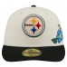 Бейсболка Pittsburgh Steelers New Era Cream/Black Tonal Floral 59FIFTY