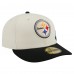 Бейсболка Pittsburgh Steelers New Era Cream/Black Tonal Floral 59FIFTY