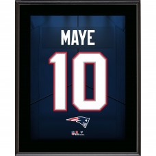 Drake Maye New England Patriots Fanatics Authentic 10.5 x 13 Jersey Number Sublimated Player Plaque
