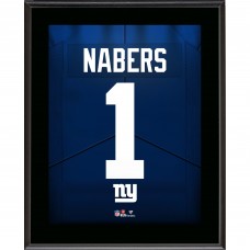 Malik Nabers New York Giants Fanatics Authentic 10.5 x 13 Jersey Number Sublimated Player Plaque