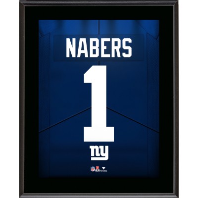 Malik Nabers New York Giants Fanatics Authentic 10.5 x 13 Jersey Number Sublimated Player Plaque