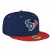 Бейсболка Houston Texans New Era Navy/Red Flipside Two-Tone 59FIFTY