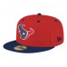 Бейсболка Houston Texans New Era Red/Navy Flipside Two-Tone 59FIFTY