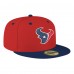 Бейсболка Houston Texans New Era Red/Navy Flipside Two-Tone 59FIFTY