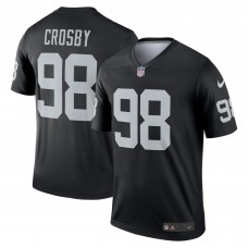 Las Vegas Raiders Maxx Crosby Nike Black Legend Player Performance Top