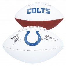 Jonathan Taylor & Anthony Richardson Indianapolis Colts Autographed Fanatics Authentic Franklin White Panel Football