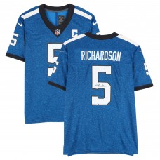 Anthony Richardson Indianapolis Colts Autographed Fanatics Authentic Royal Alternate Knight Limited Jersey