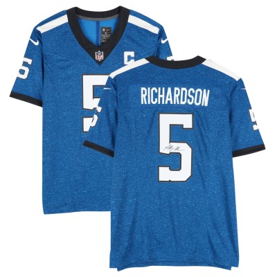 Anthony Richardson Indianapolis Colts Autographed Fanatics Authentic Royal Alternate Knight Limited Jersey