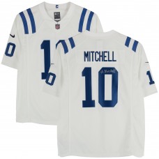 Adonai Mitchell Indianapolis Colts Autographed Fanatics Authentic White Limited Jersey