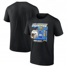 Los Angeles Chargers Black Bud Light T-Shirt