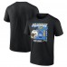 Los Angeles Chargers Black Bud Light T-Shirt