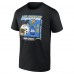 Los Angeles Chargers Black Bud Light T-Shirt