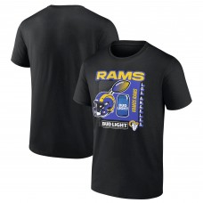 Los Angeles Rams Bud Light T-Shirt - Black Los Angeles Rams Bud Light T-Shirt - Black