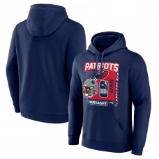 New England Patriots Navy Bud Light Pullover Hoodie