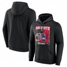 New England Patriots Black Bud Light Pullover Hoodie