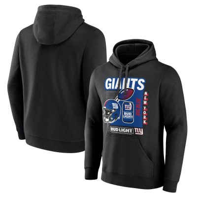 New York Giants Black Bud Light Pullover Hoodie