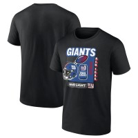 New York Giants Black Bud Light T-Shirt