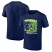 Seattle Seahawks Navy Bud Light T-Shirt