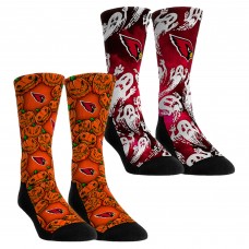 Unisex Arizona Cardinals Rock Em Socks Halloween Crew Socks 2-Pack Set