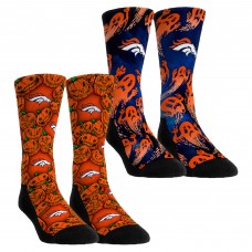 Unisex Denver Broncos Rock Em Socks Halloween Crew Socks 2-Pack Set Unisex Denver Broncos Rock Em Socks Halloween Crew Socks 2-Pack Set