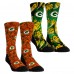 Unisex Green Bay Packers Rock Em Socks Halloween Crew Socks 2-Pack Set