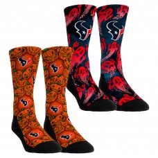 Unisex Houston Texans Rock Em Socks Halloween Crew Socks 2-Pack Set