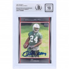 Darrelle Revis New York Jets Autographed 2007 Bowman #199 Beckett Fanatics Witnessed Authenticated 10 Rookie Card Darrelle Revis New York Jets Autographed 2007 Bowman #199 Beckett Fanatics Witnessed Authenticated 10 Rookie Card