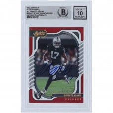 Davante Adams Las Vegas Raiders Autographed 2022 Panini Absolute Spectrum Red #61 #/100 Beckett Fanatics Witnessed Authenticated 10 Card