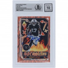 Davante Adams Las Vegas Raiders Autographed 2022 Panini Phoenix Hot Routes Orange #HR-10 #/99 Beckett Fanatics Witnessed Authenticated 10 Card
