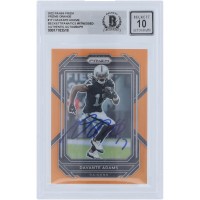 Davante Adams Las Vegas Raiders Autographed 2022 Panini Prizm Orange Prizm #171 #/249 Beckett Fanatics Witnessed Authenticated 10 Card