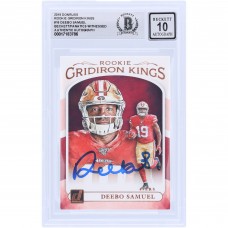Deebo Samuel Sr San Francisco 49ers Autographed 2019 Panini Donruss Rookie Gridiron Kings #RGK-18 Beckett Fanatics Witnessed Authenticated 10 Rookie Card