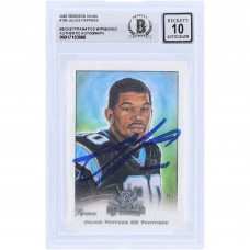 Julius Peppers Carolina Panthers Autographed 2002 Donruss Gridiron Kings #138 Beckett Fanatics Witnessed Authenticated 10 Rookie Card