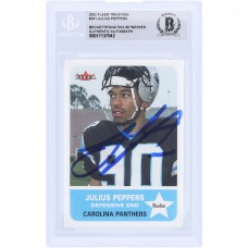 Julius Peppers Carolina Panthers Autographed 2002 Fleer Tradition #261 Beckett Fanatics Witnessed Authenticated Rookie Card