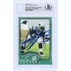 Julius Peppers Carolina Panthers Autographed 2002 Topps #359 Beckett Fanatics Witnessed Authenticated Rookie Card