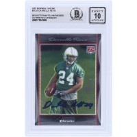 Darrelle Revis New York Jets Autographed 2007 Topps Chrome #BC10 Beckett Fanatics Witnessed Authenticated 10 Rookie Card