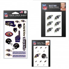 Baltimore Ravens WinCraft 4 x 7 Waterless Tattoos Set