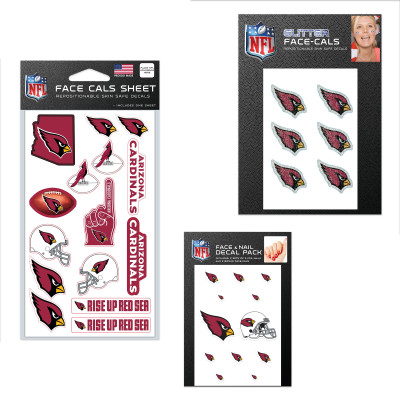 Arizona Cardinals WinCraft 4 x 7 Waterless Tattoos Set
