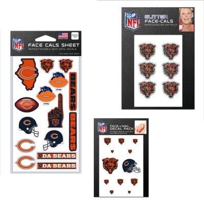 Chicago Bears WinCraft 4 x 7 Waterless Tattoos Set