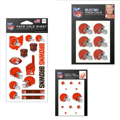 Cleveland Browns WinCraft 4 x 7 Waterless Tattoos Set