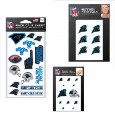 Carolina Panthers WinCraft 4 x 7 Waterless Tattoos Set