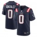 New England Patriots Christian Gonzalez Nike Navy Team Game Jersey