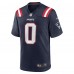 New England Patriots Christian Gonzalez Nike Navy Team Game Jersey
