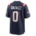 New England Patriots Christian Gonzalez Nike Navy Team Game Jersey
