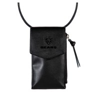 Chicago Bears Black Hybrid Leather Crossbody Cell Phone Wallet