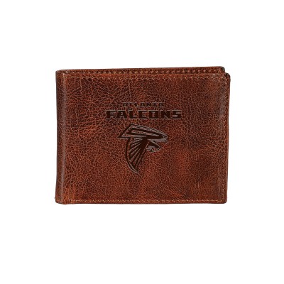 Atlanta Falcons Bi-Fold Leather Passcase Wallet