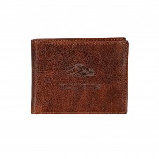 Baltimore Ravens Bi-Fold Leather Passcase Wallet