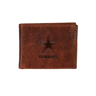 Dallas Cowboys Bi-Fold Leather Passcase Wallet